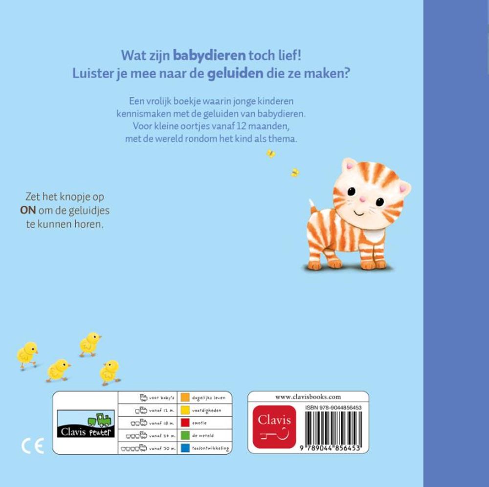Geluidenboek: babydieren. (nieuw) 1+