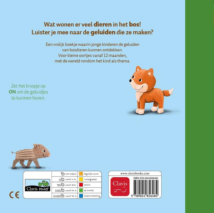 Geluidenboek: bosdieren. (nieuw) 1+