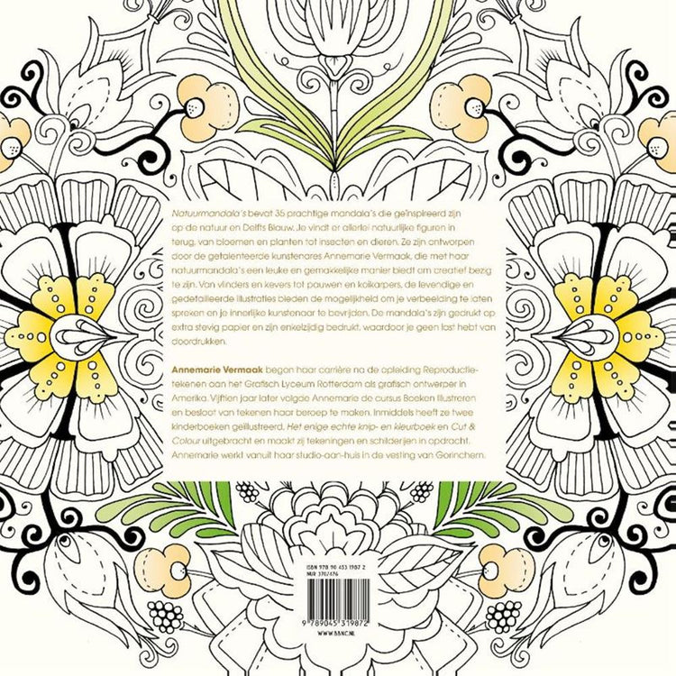 Kleurboek: natuurmandala's.