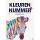Kluitman kleuren op nummer 6 - kleurpuzzels voor volwassenen 64 pagina's paperback