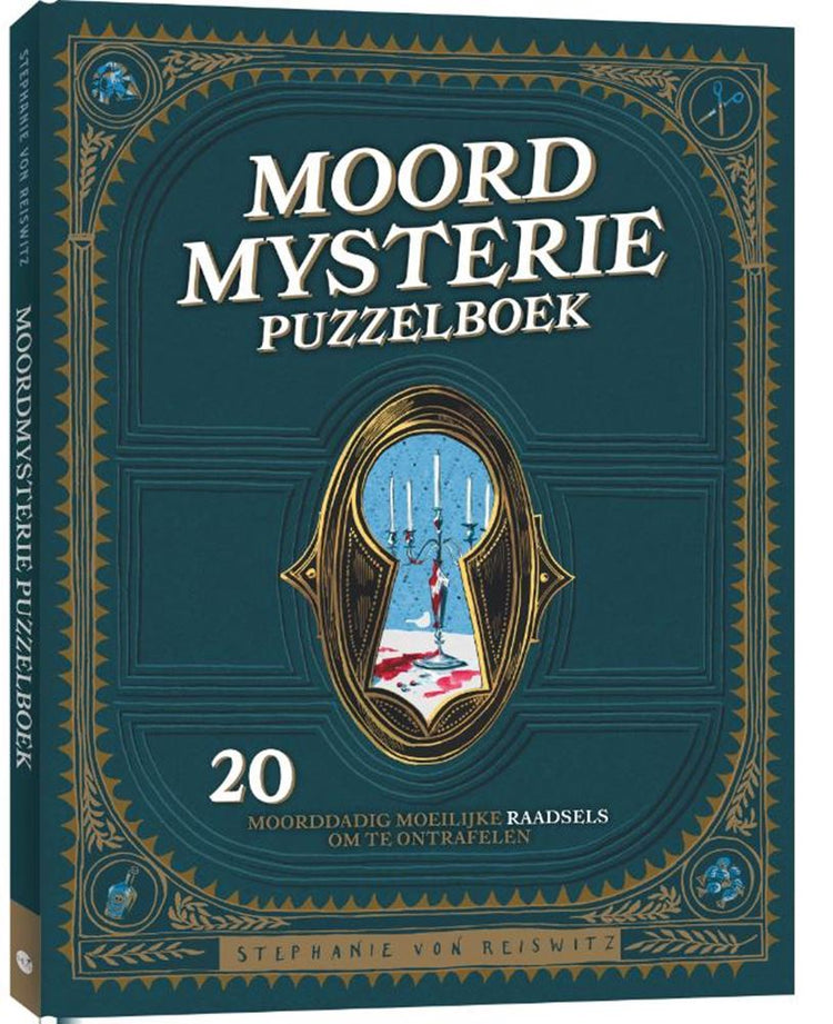 Merkloos sans marque puzzelboek - moordmysterie - 20 raadsels - avontuur humor elegantie