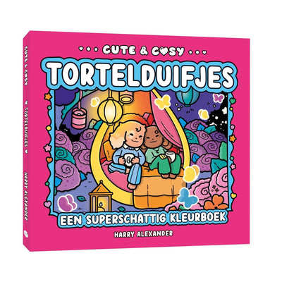 Kluitman cute cosy tortelduifjes kleurboek