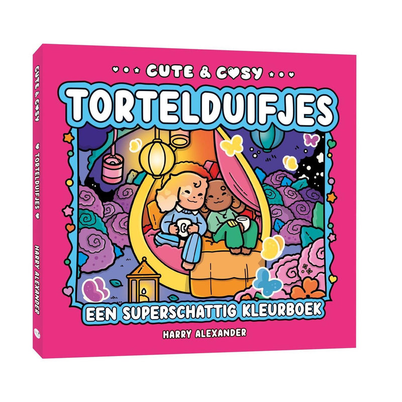 Kluitman cute cosy tortelduifjes kleurboek