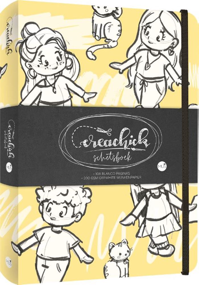Creachick schetsboek mauve -