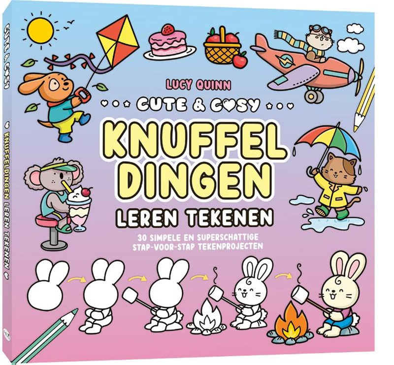 Centraal boekhuis cute cosy leren tekenen - knuffeldingen