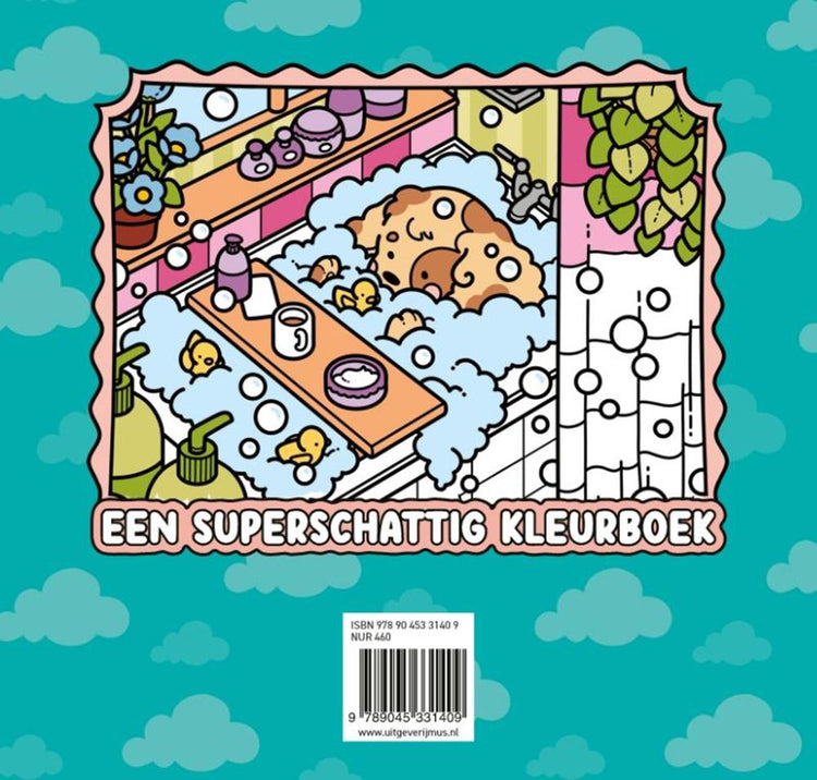 Uitgeverij mus kleurboek: cute cosy: knusse knuffels