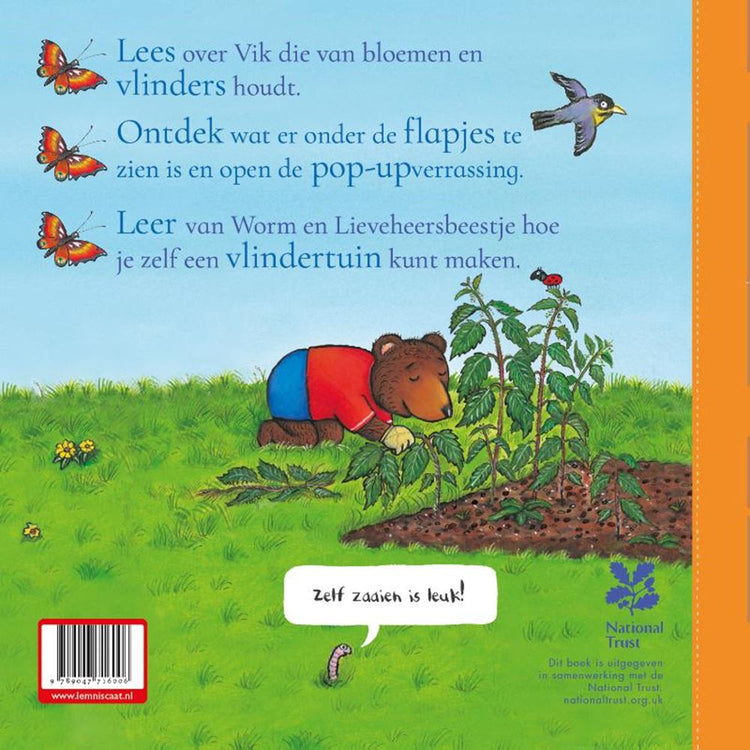 Vik maakt een vlindertuin 4+