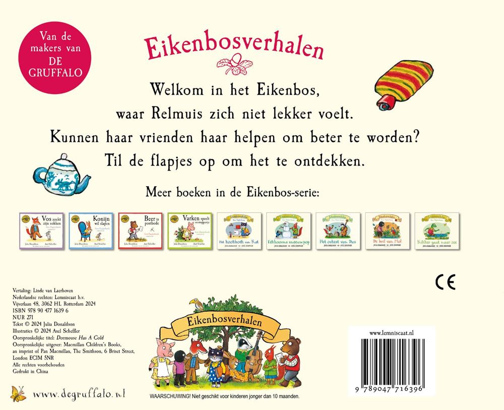Relmuis is verkouden. kartonboek. 2+