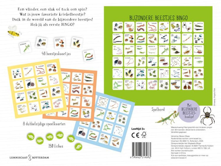 Spel: bijzondere beestjes bingo. 6+