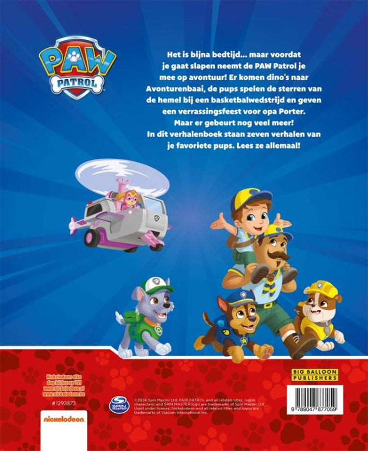 Verhaaltjes van paw patrol voor het slap