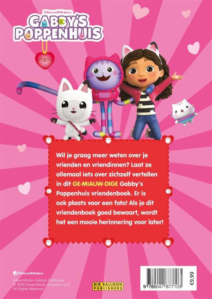 Gabby's poppenhuis gabby's vriendenboek 5+