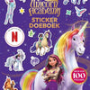 Big balloon unicorn academy sticker doeboek 4+
