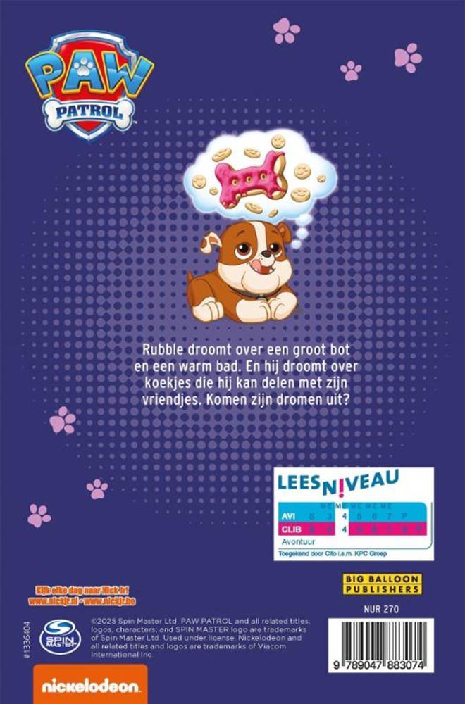 Big balloon avi - paw patrol, de wens van rubble. 5+