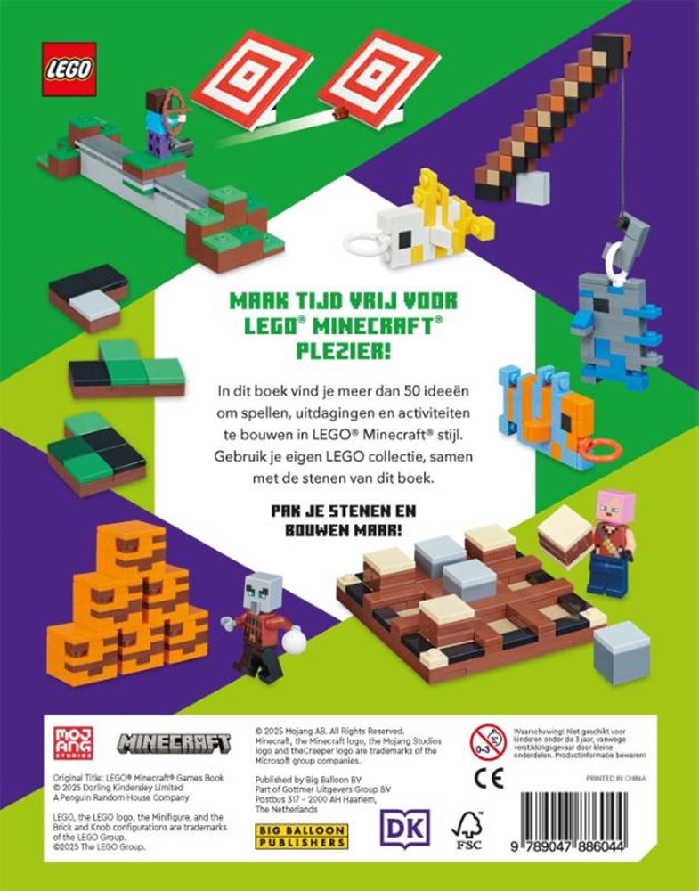 Gottmer uitgevers groep lego minecraft spellenboek 6+