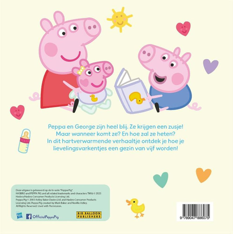 Prentenboek: peppa krijgt een zusje 3+