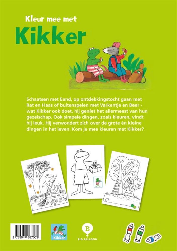 Kleur mee met kikker 4+