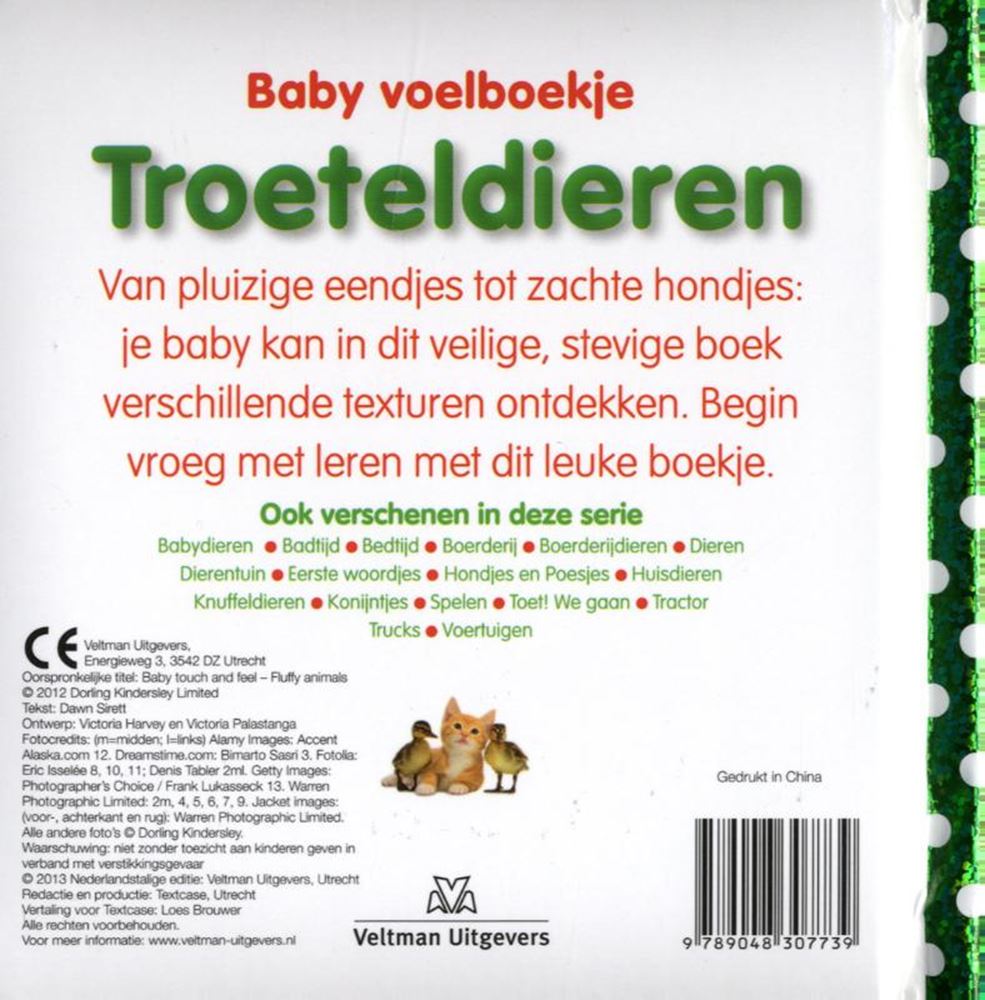 Centraal boekhuis baby's voelboekje troeteldieren