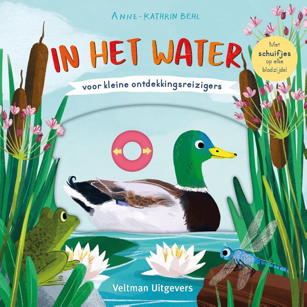 In het water. kartonboek. 2+