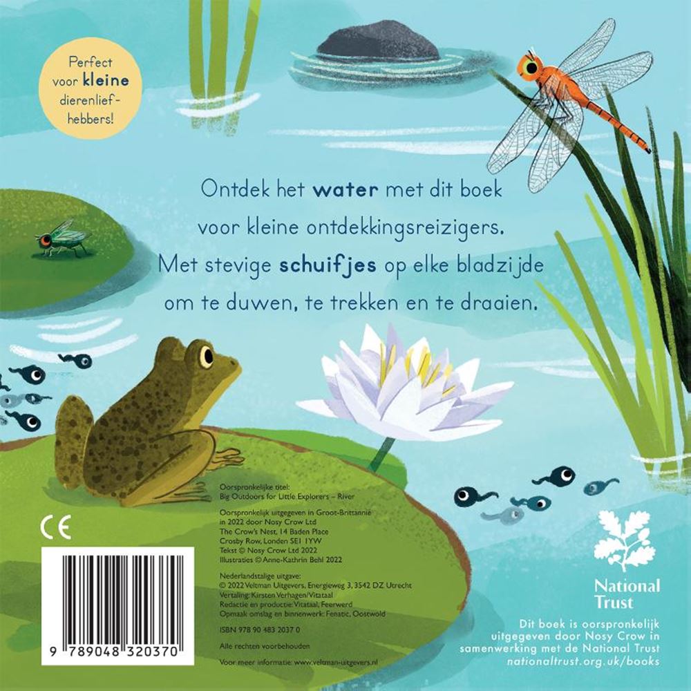 In het water. kartonboek. 2+