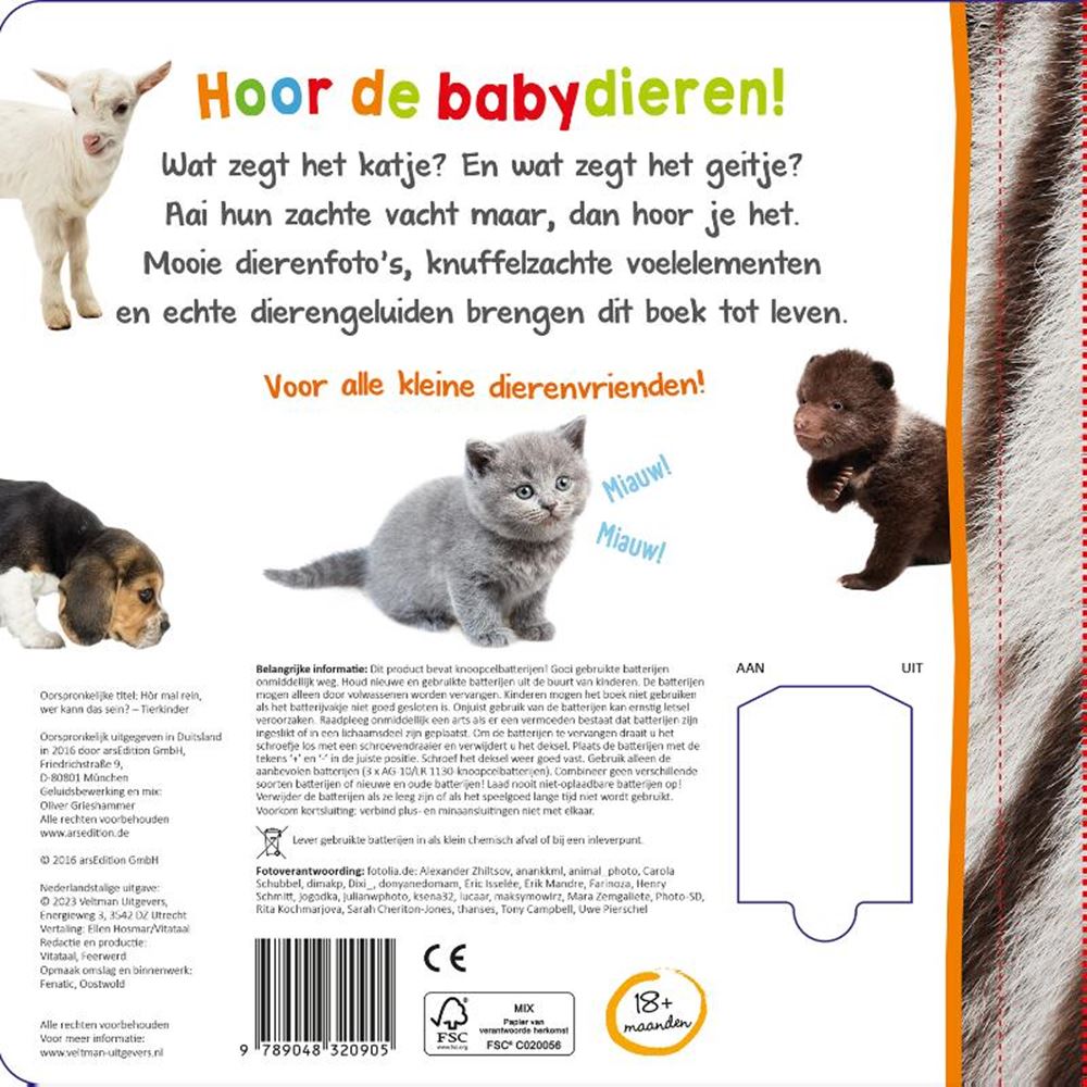 Welk dier hoor ik hier? babydieren. 1+