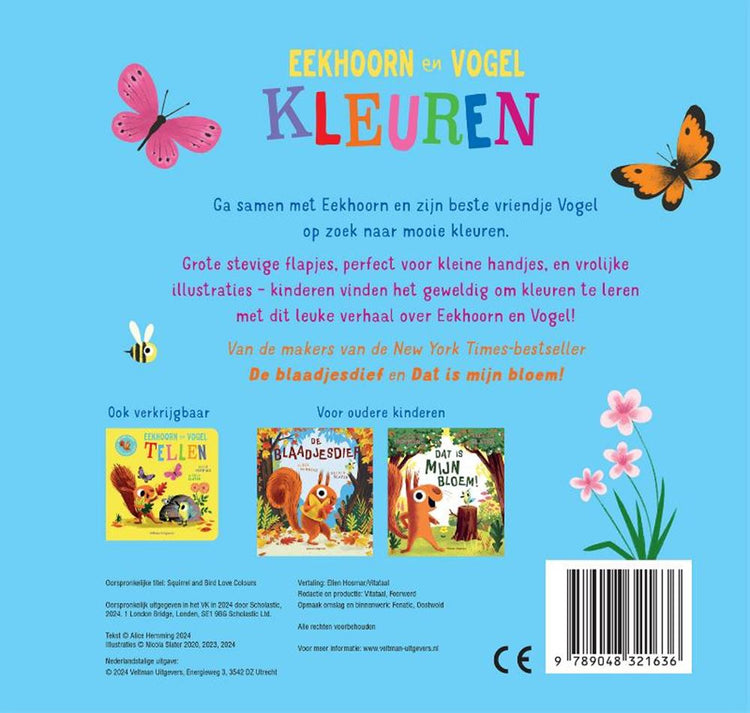 Eekhoorn en vogel ~kleuren~ 1+