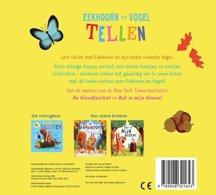 Eekhoorn en vogel ~tellen~ 1+