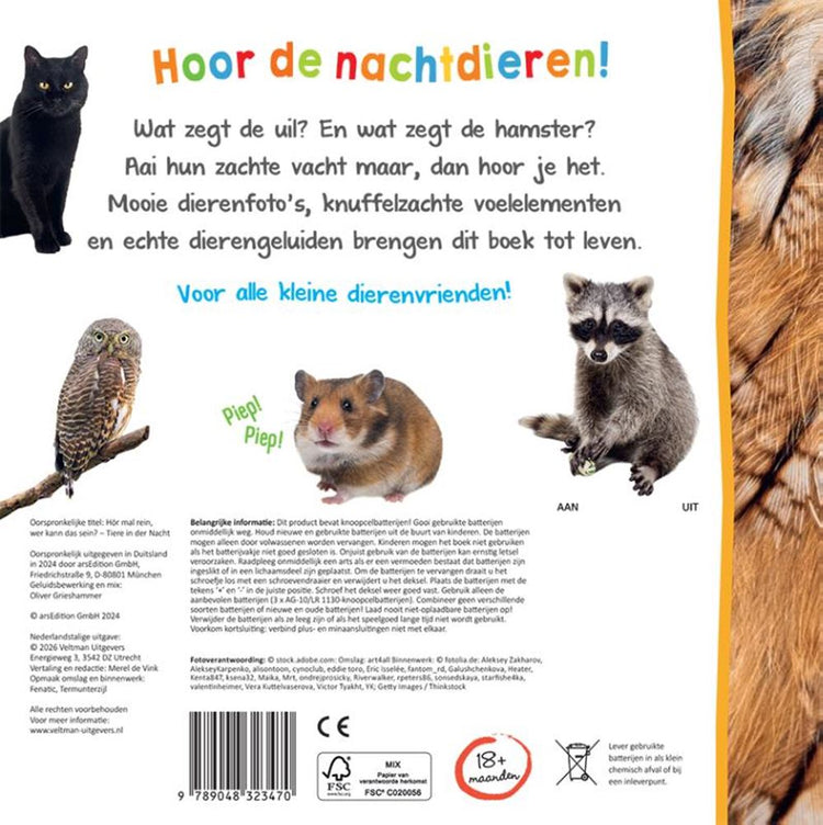 Welk dier hoor ik hier? - nachtdieren 1+