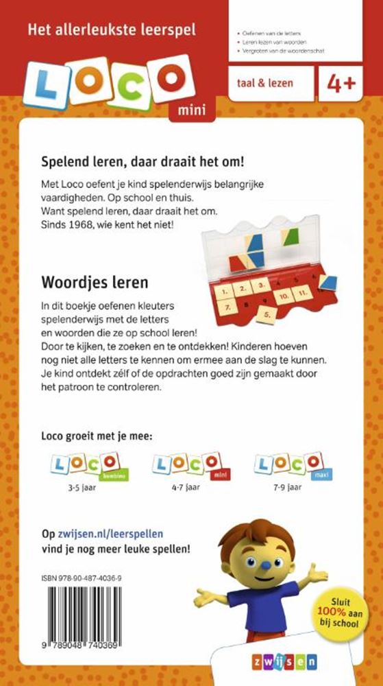 Wpg uitgevers mini loco - rompompom ik leer woordjes (4-6 jaar)