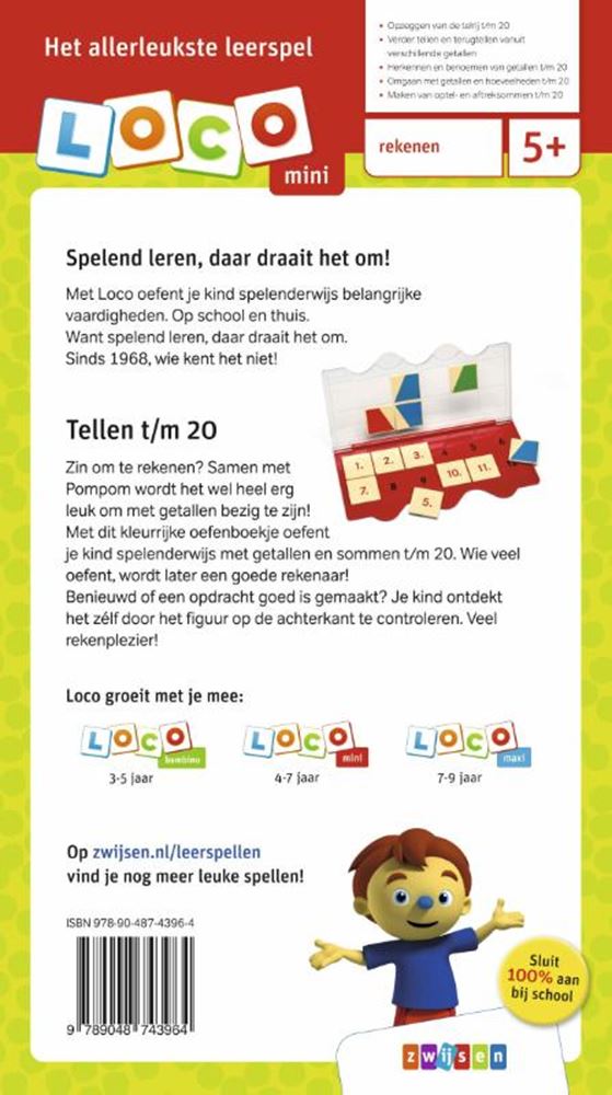 Loco mini rompompom. ik leer tellen t m