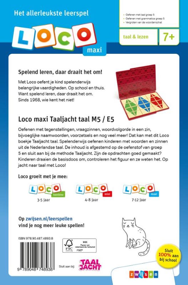 Loco oefenboekje maxi taaljacht taal m5 - e5