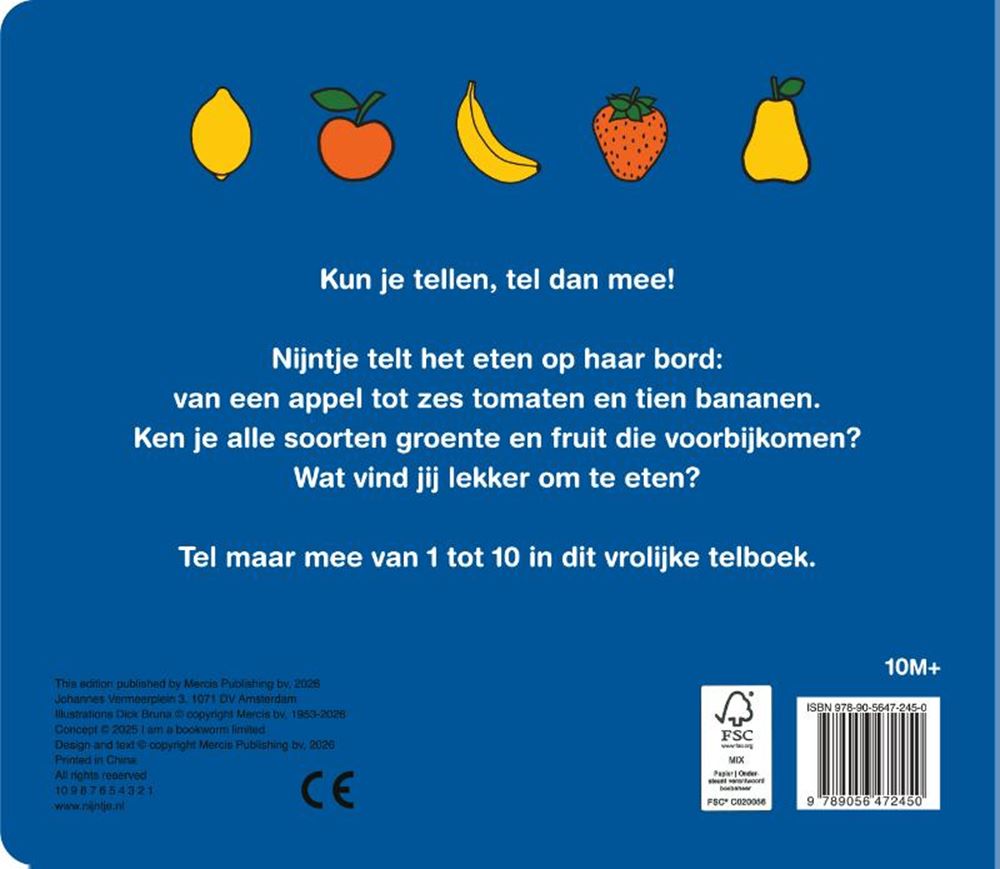 Nijntje telboek, groente en fruit 2+