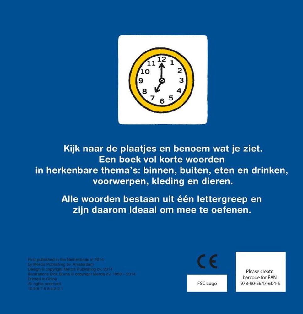 Centraal boekhuis nijntje oefent korte woordjes