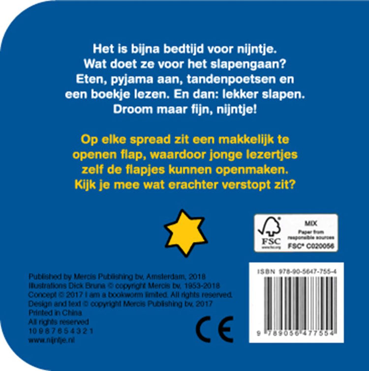 Centraal boekhuis flapjesboek naar bed met nijntje