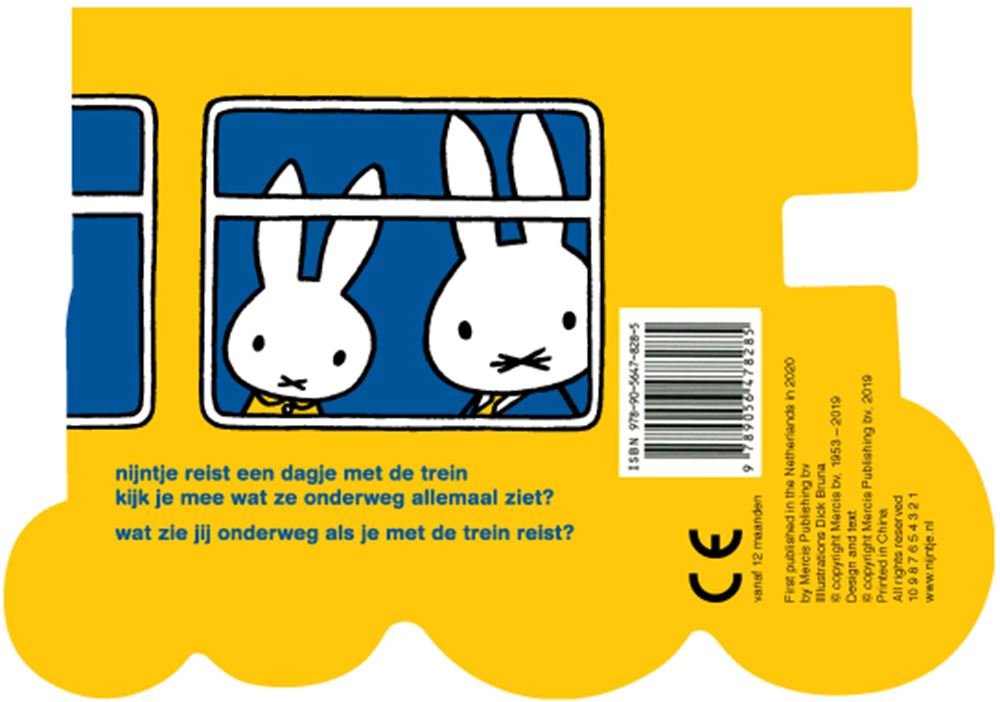 Nijntjes treinreis. kartonboekje 1+