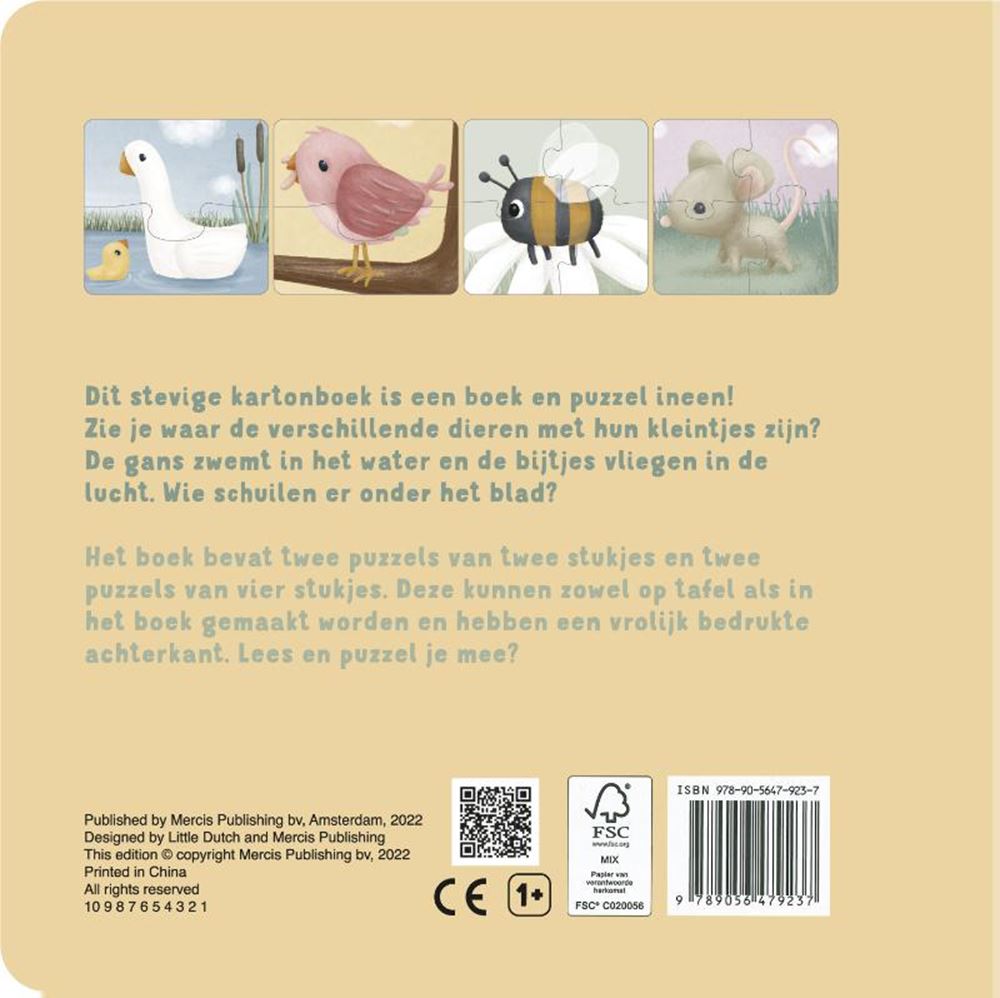 Little dutch : mijn dieren puzzelboek. 2+