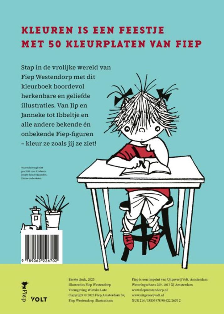 Het grote fiep westendorp kleurboek 2+