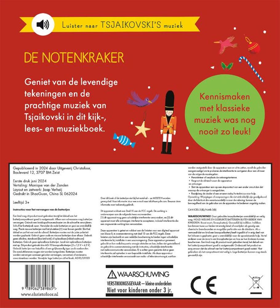 Geluidenboek de notenkraker. 4+