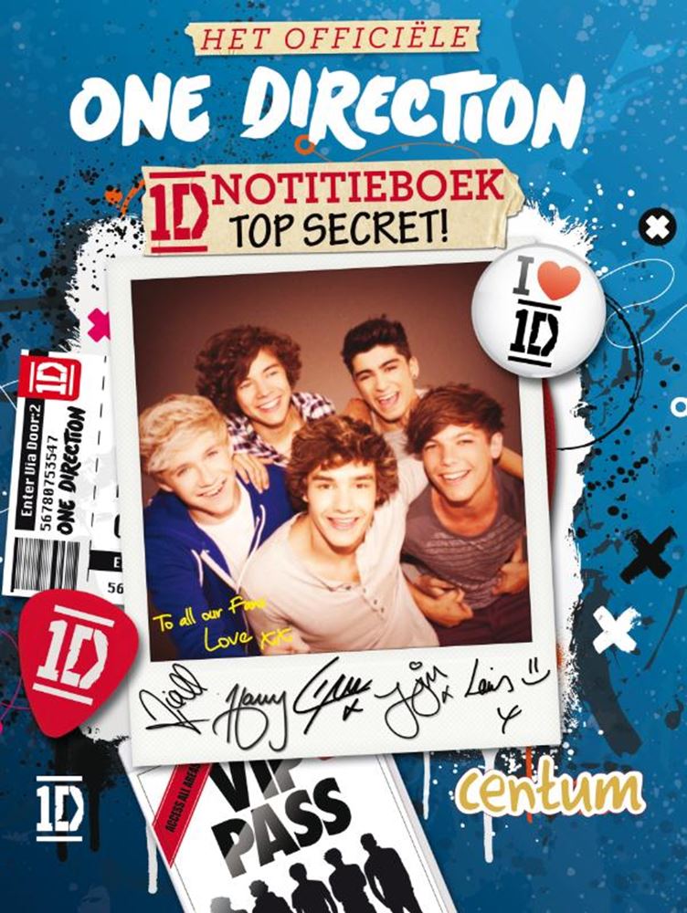 One direction: notitieboek top secret