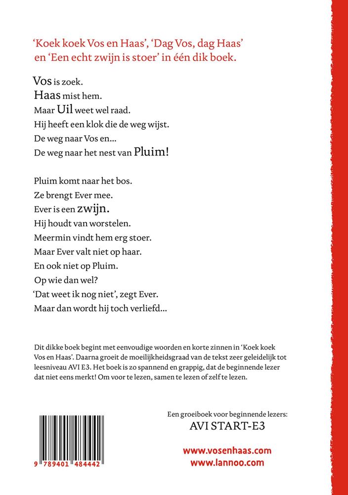 Vos en haas. het tweede dikke boek. 6+