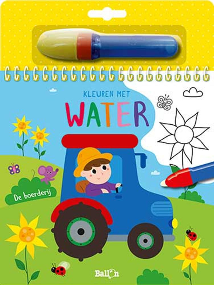 De ballon kleuren met water: de boerderij. 4+