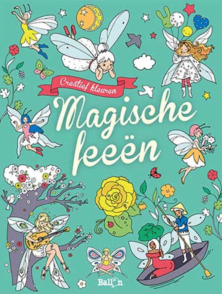 Ballon creatief kleuren, magische feeën. 5+