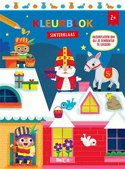 Sinterklaas, kleurblok. 2+
