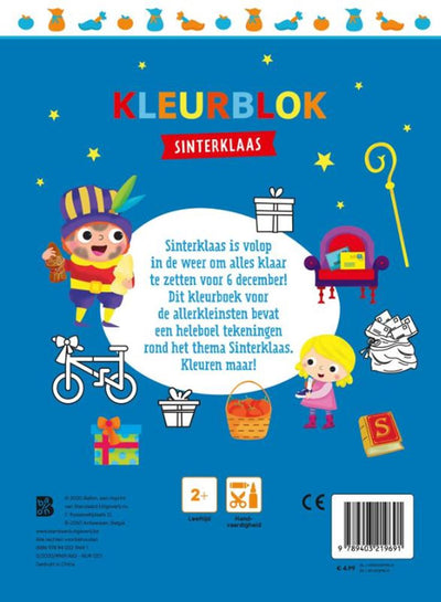 Sinterklaas, kleurblok. 2+