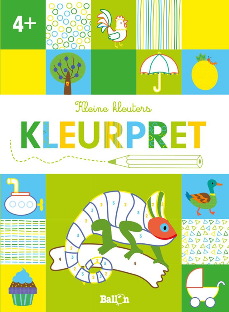 De ballon kleurpret kameleon. 4+ groen