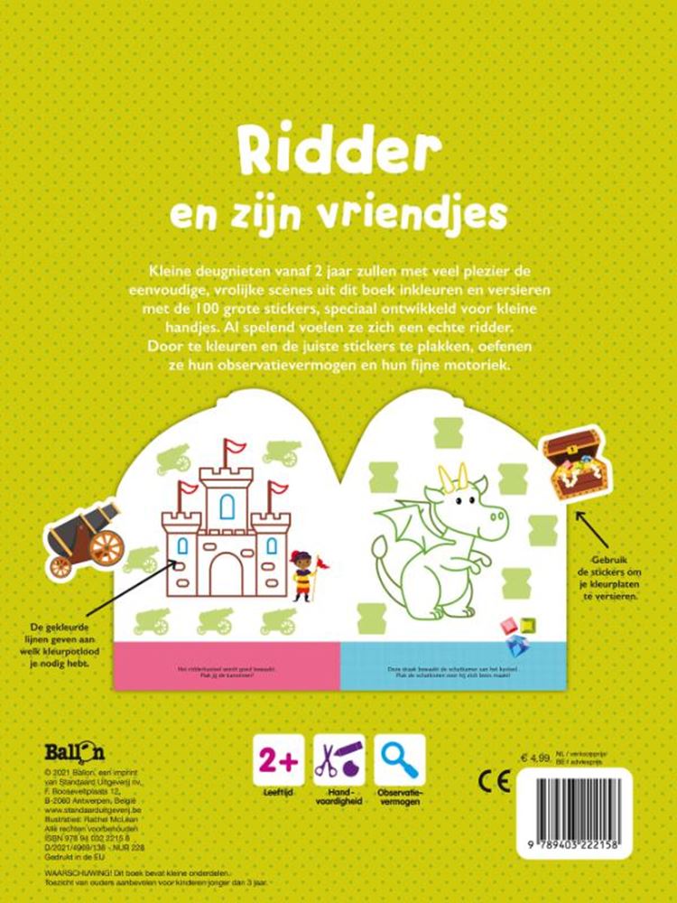 Standaard uitgeverij ridder en zijn vriendjes. 2+