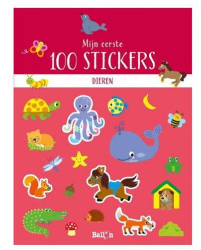 De ballon mijn eerste 100 stickers, dieren. 2+