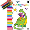 De ballon kleurboek met potloodjes - dinosaurussen