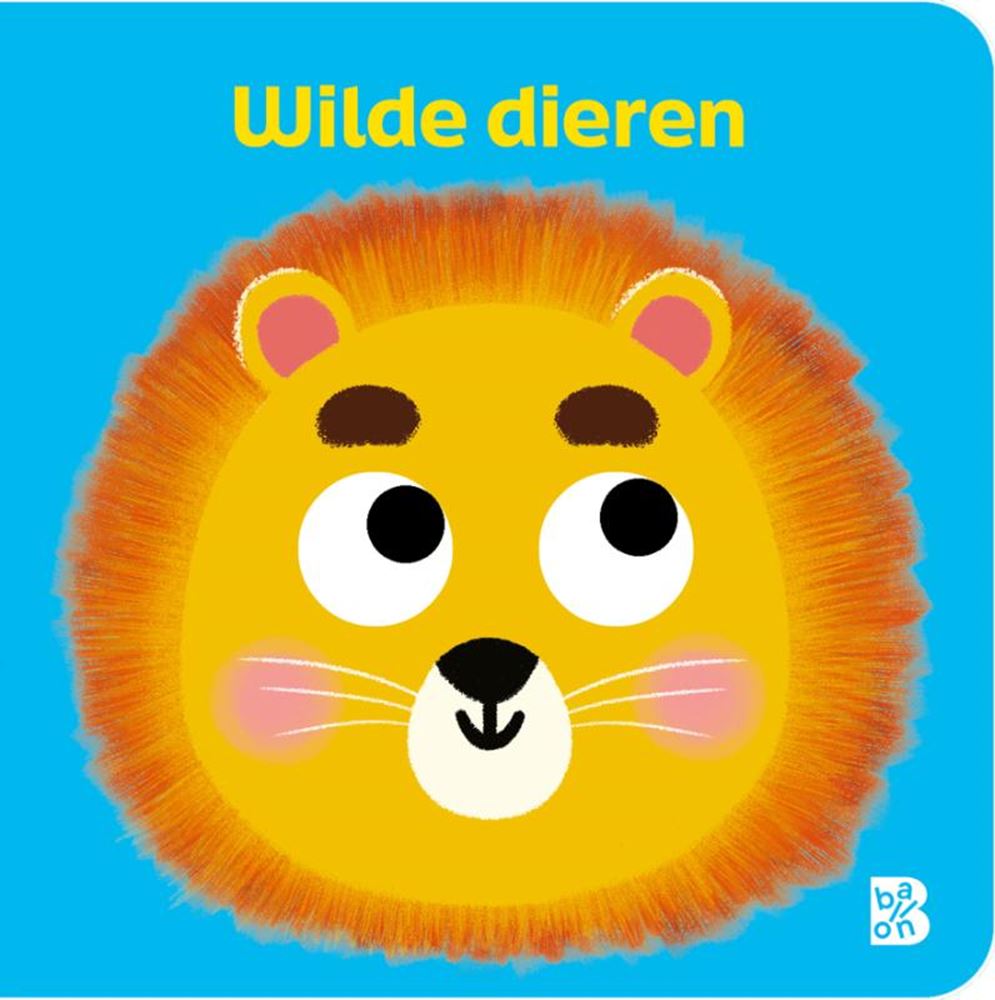 Standaard uitgeverij wilde dieren, boek met wiebeloogjes. 0+