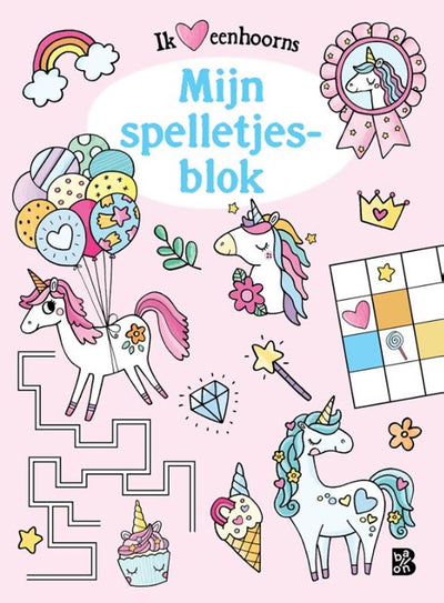 Standaard uitgeverij eenhoorns spelletjesblok