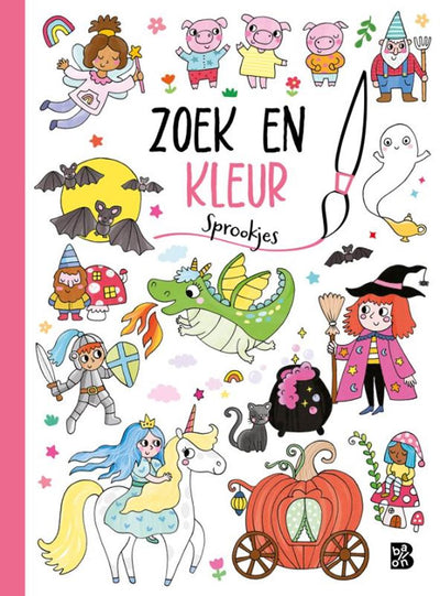 Standaard uitgeverij zoek en kleur sprookjes. 4+